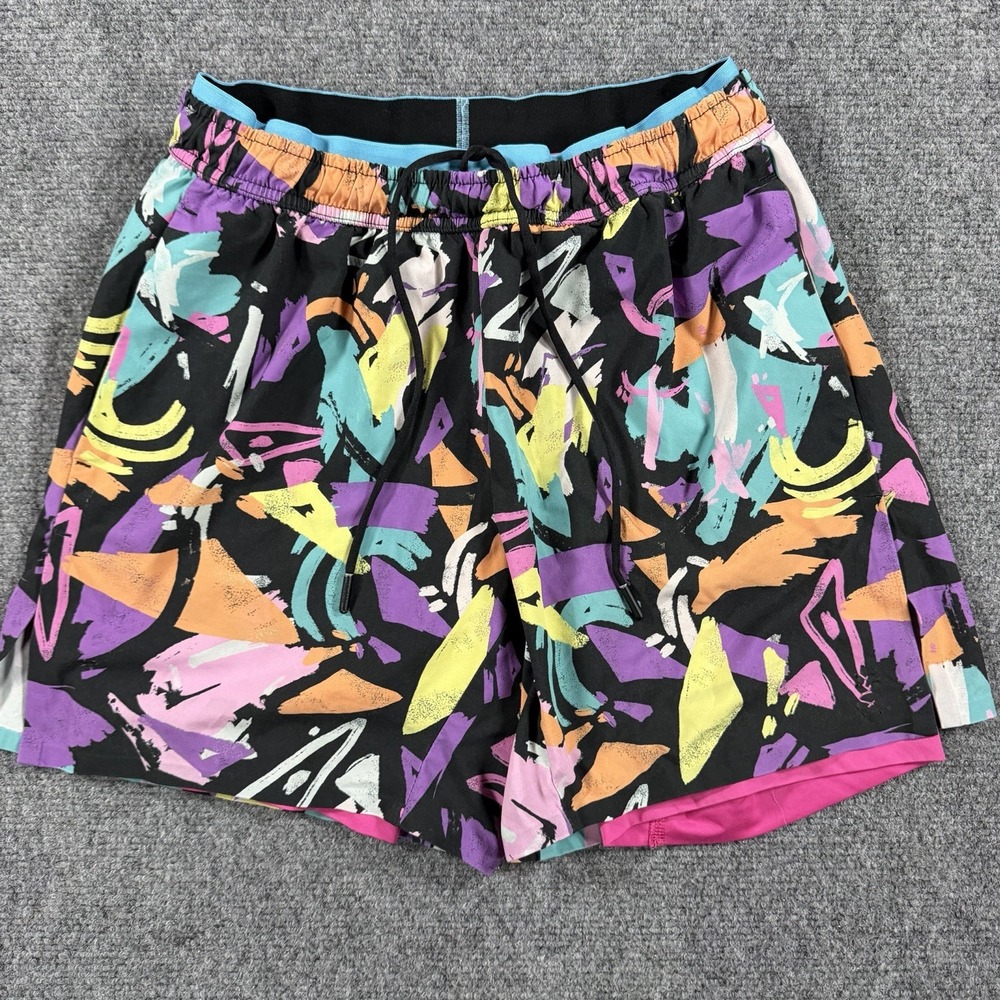 Chubbies Shorts Men Small Multicolor Athletic Lined 5.5" Inseam Training Running